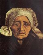Head of an old peasant Woman with White Cap (nn04)
